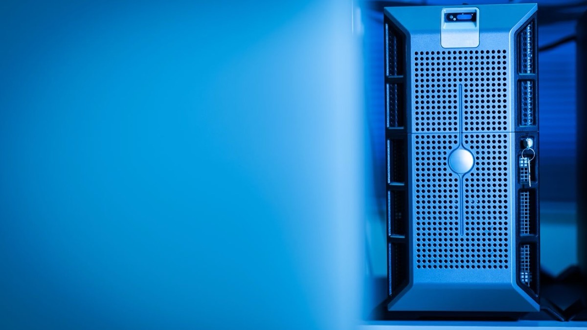 An on-premise server with a set of keys, illustrating access control and data sovereignty held by the enterprise