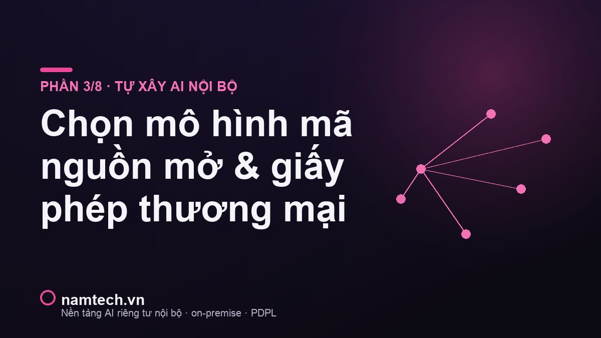 Chọn mô hình mã nguồn mở